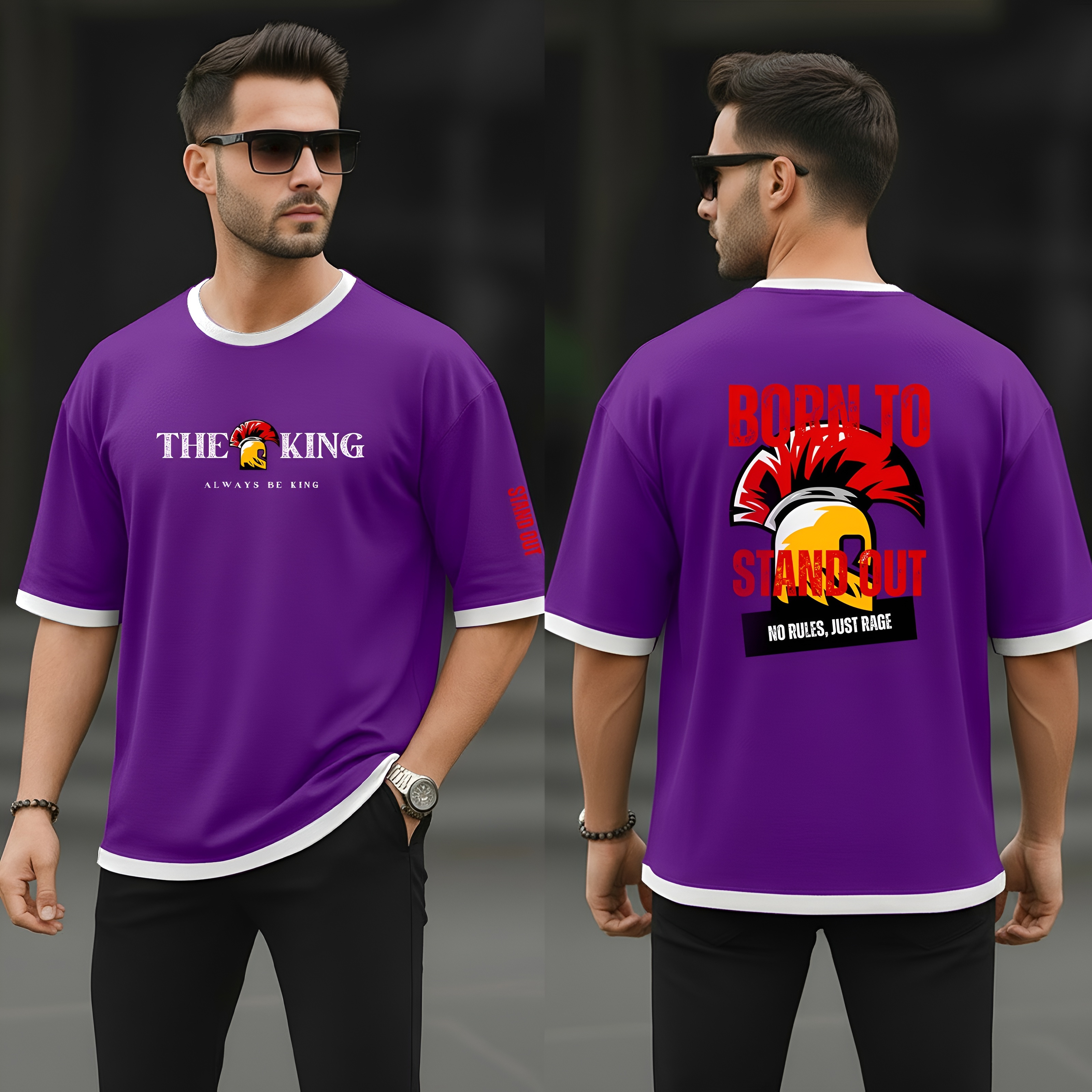 Drop Shoulder T-Shirt 4 pic