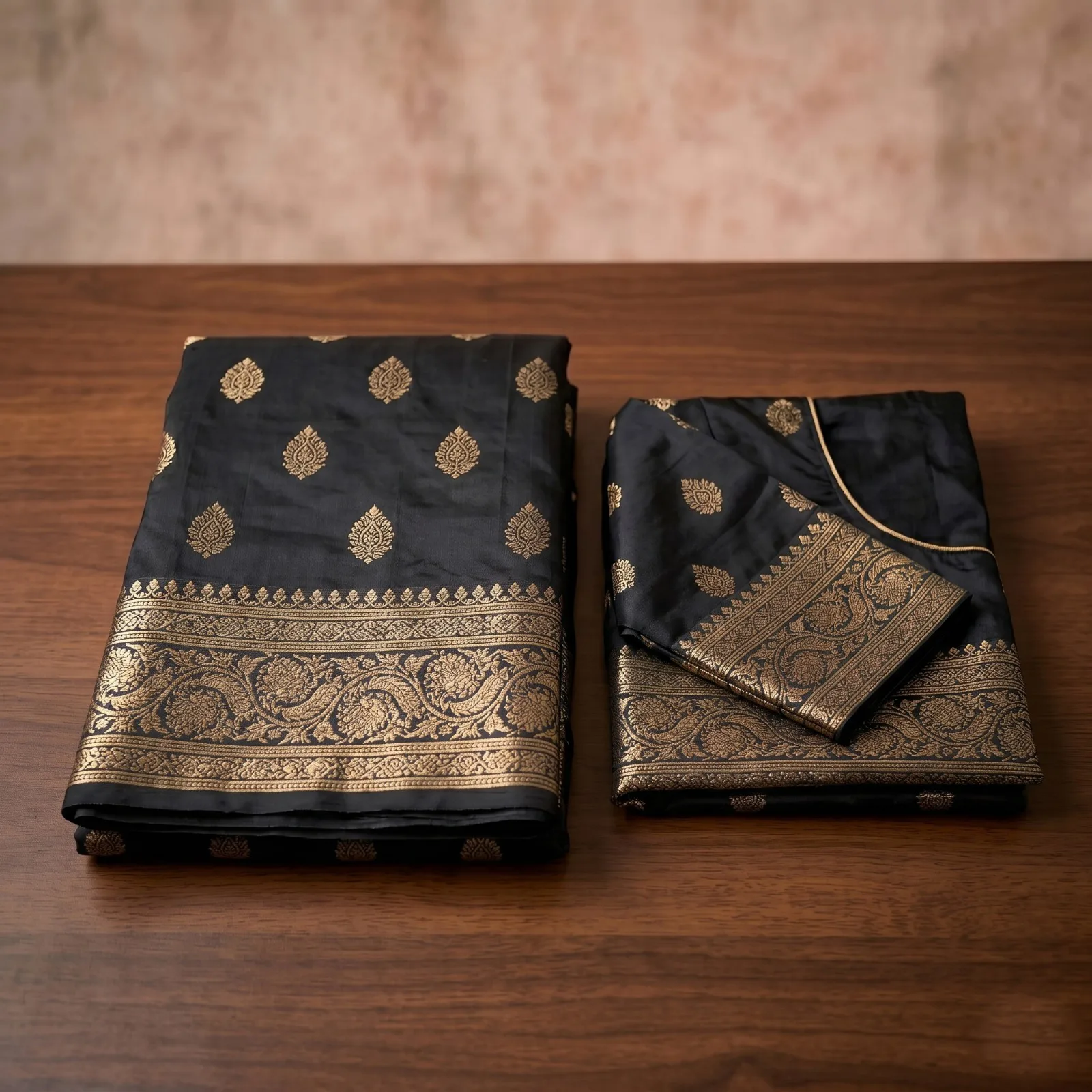 Japani Silk Skin Print Sharee with Blouse Piece