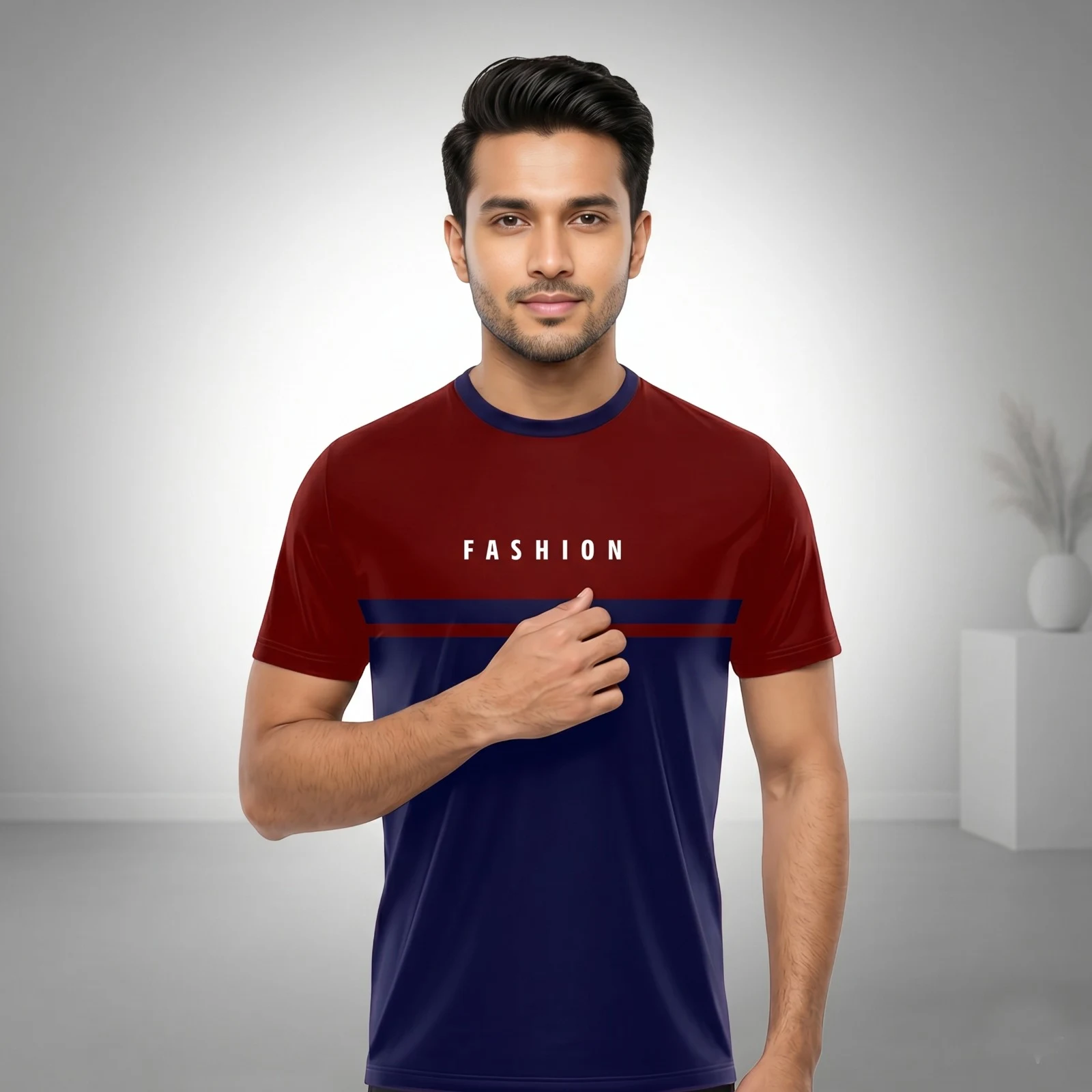 Stylish Half Sleeve Sports T-shirt