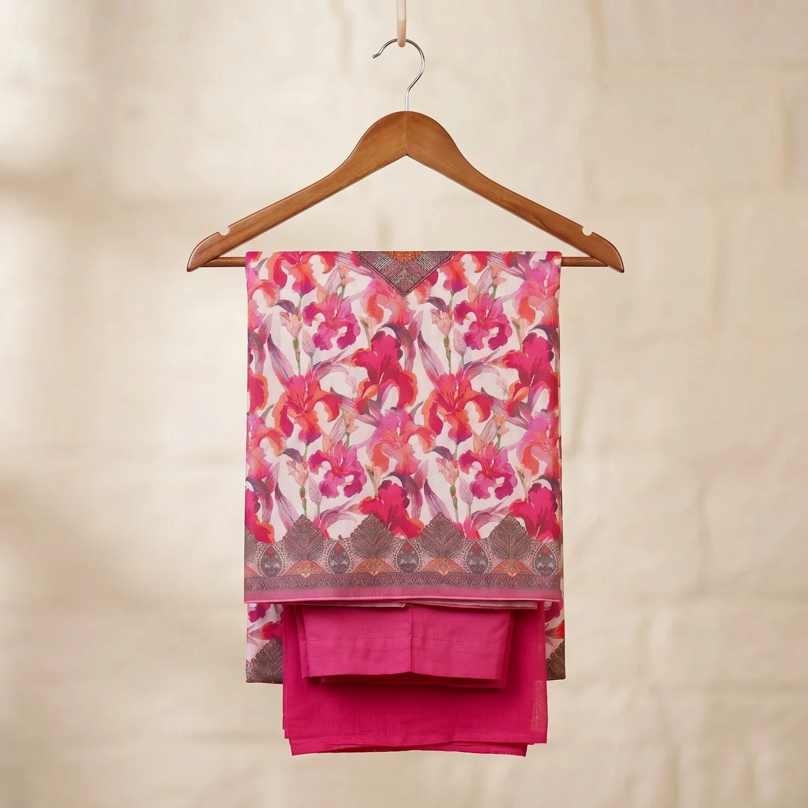 Unstitch Printed Three Piece